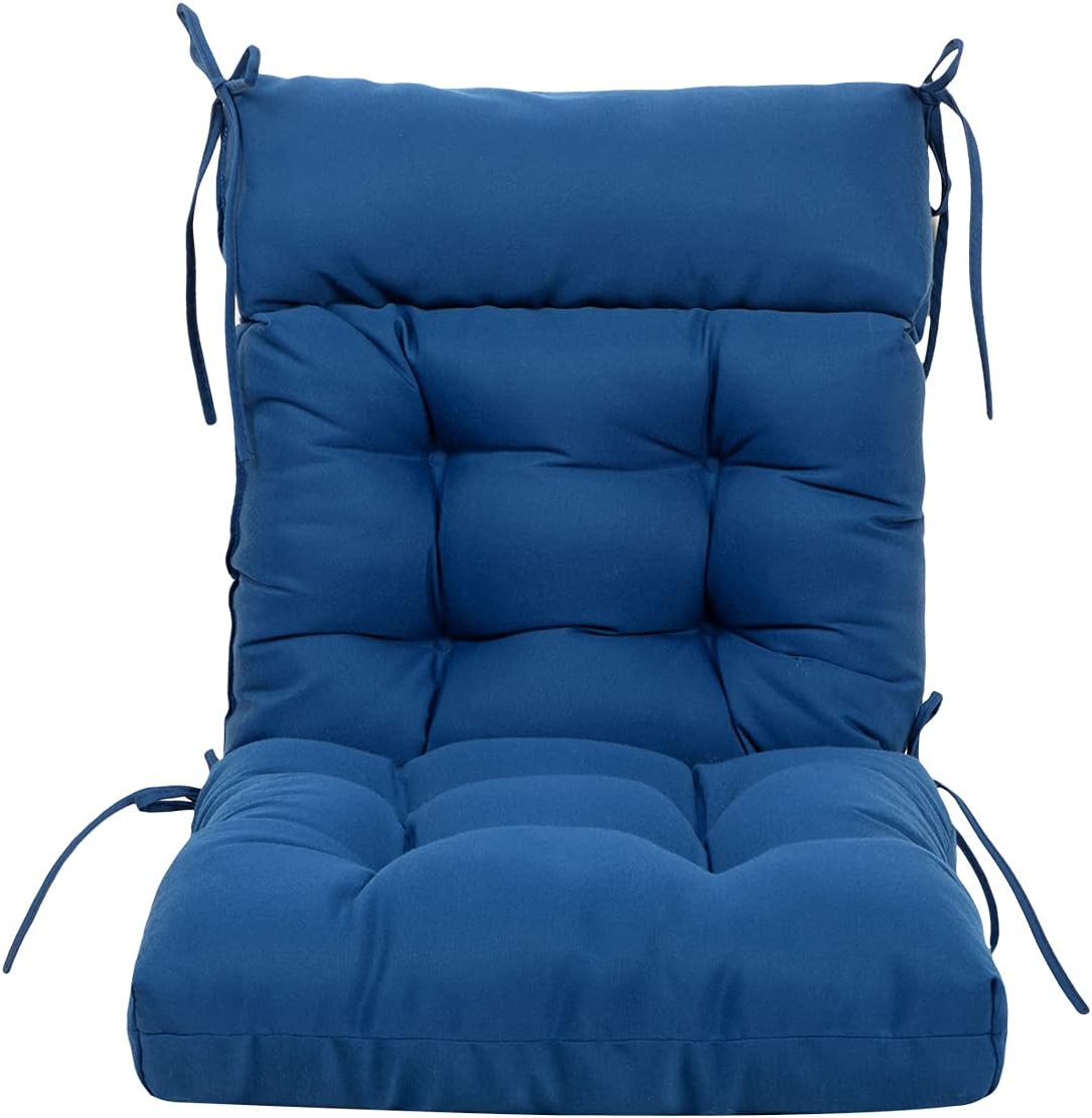ARTPLAN Patio Chair Cushion,Tufted Adirondack Outdoor Chair Cushion,Wicker High Back Outdoor Seat Cushion,Set of 4, 44'X21'X4' (4 Pack)