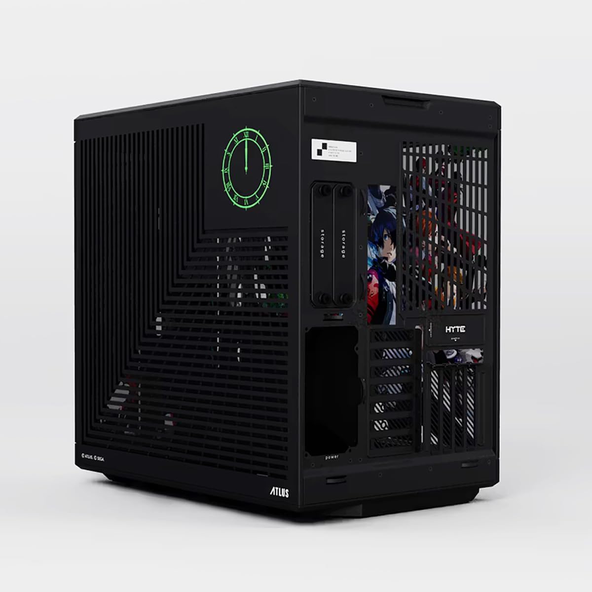 Hyte Y70 Persona 3 Reload Official Licensed - Mid-Tower ATX Gaming PC Desktop Case - Panoramic Tempered Glass - Dual Chamber - High Airflow Chassis - PCIE 4.0 Riser Cable Included - Black