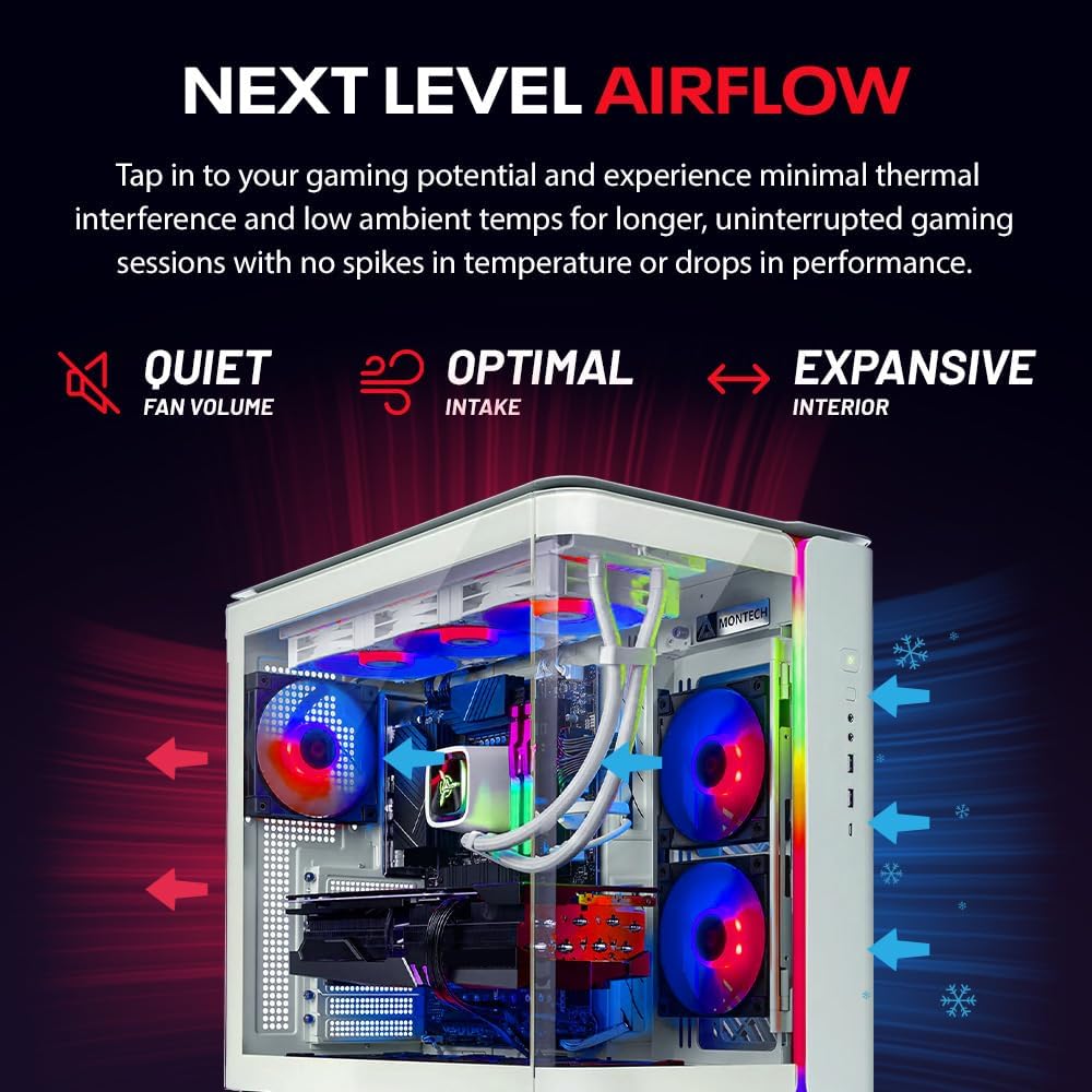 Skytech Gaming King 95 Desktop PC, Ryzen 9 9900X3D 4.4 GHz (5.5GHz), NVIDIA RTX 5070 Ti 16GB, 2TB Gen4 NVMe SSD, 32GB DDR5 RAM 6000 RGB, 850W Gold ATX 3 PSU, 360mm ARGB AIO, Wi-Fi, Win 11