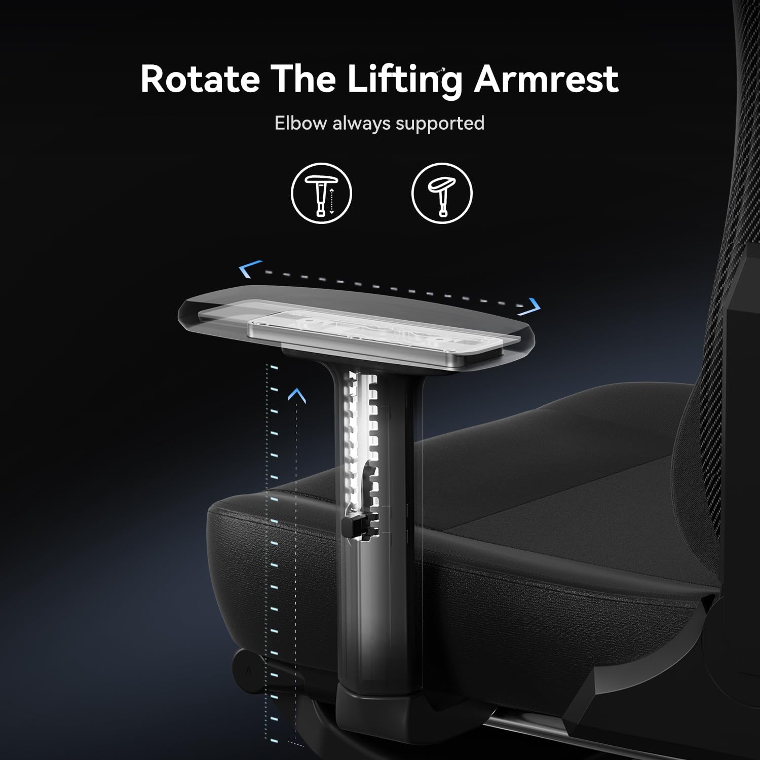 AutoFull C3 Gaming Chair, Racing Style Gaming Chair with Ergonomic Lumbar Support,Adjustable High Back Velvet Material PC Chair with Footrest,Black