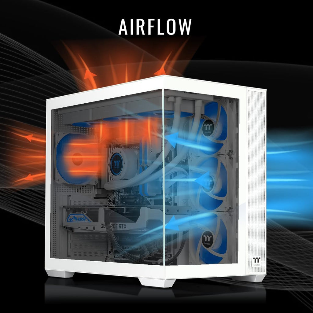 Thermaltake LCGS View i1480S-380 Gaming Desktop (Intel® Core™ i9-14900KF, ToughRam 32GB DDR5 6000MT/s RGB Memory, NVIDIA® GeForce RTX™ 5080, 1TB NVMe M.2, WiFi, Windows 11) V38S-Z790-580-LCS
