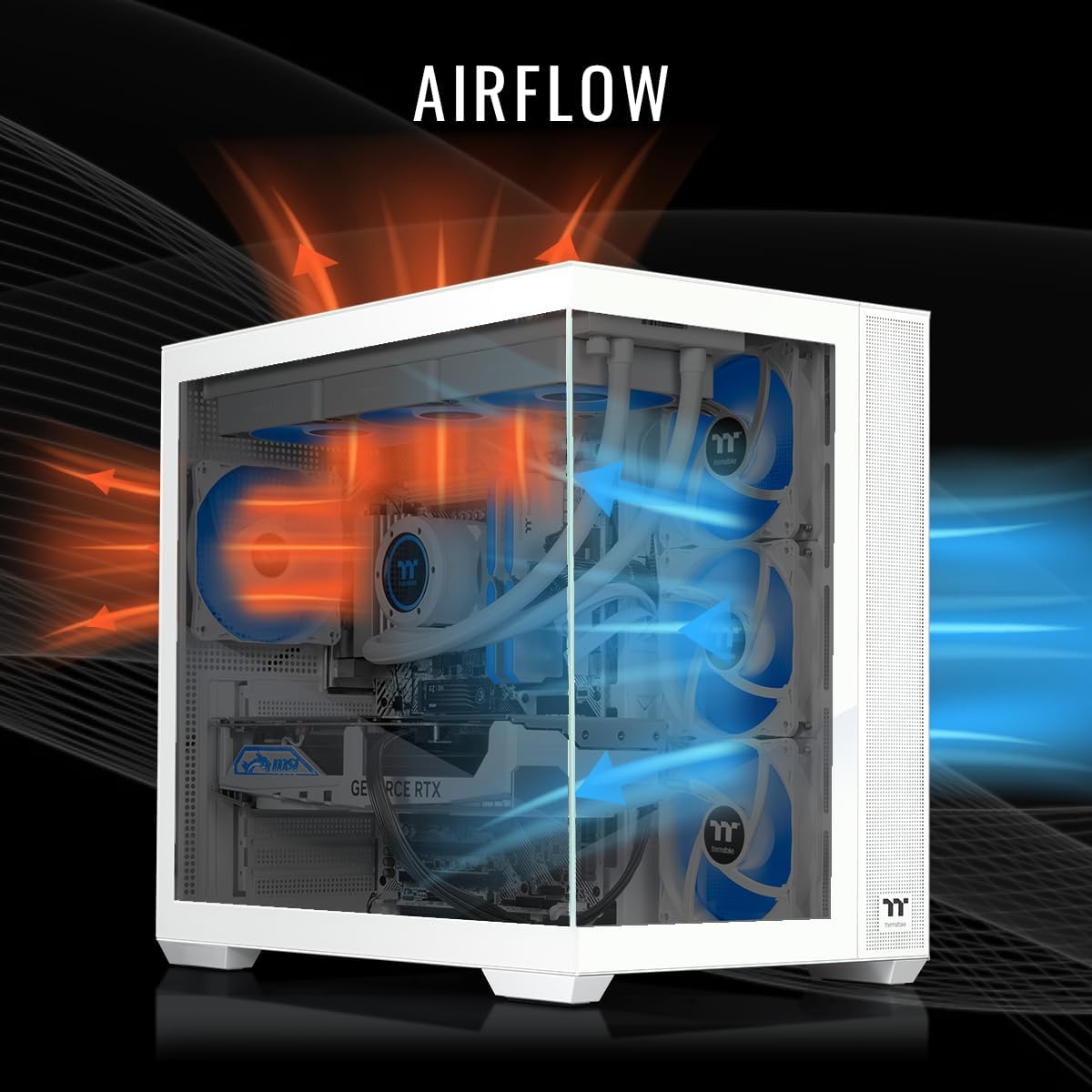 Thermaltake LCGS View i1480S-380 Gaming Desktop (Intel® Core™ i9-14900KF, ToughRam 32GB DDR5 6000MT/s RGB Memory, NVIDIA® GeForce RTX™ 5080, 1TB NVMe M.2, WiFi, Windows 11) V38S-Z790-580-LCS
