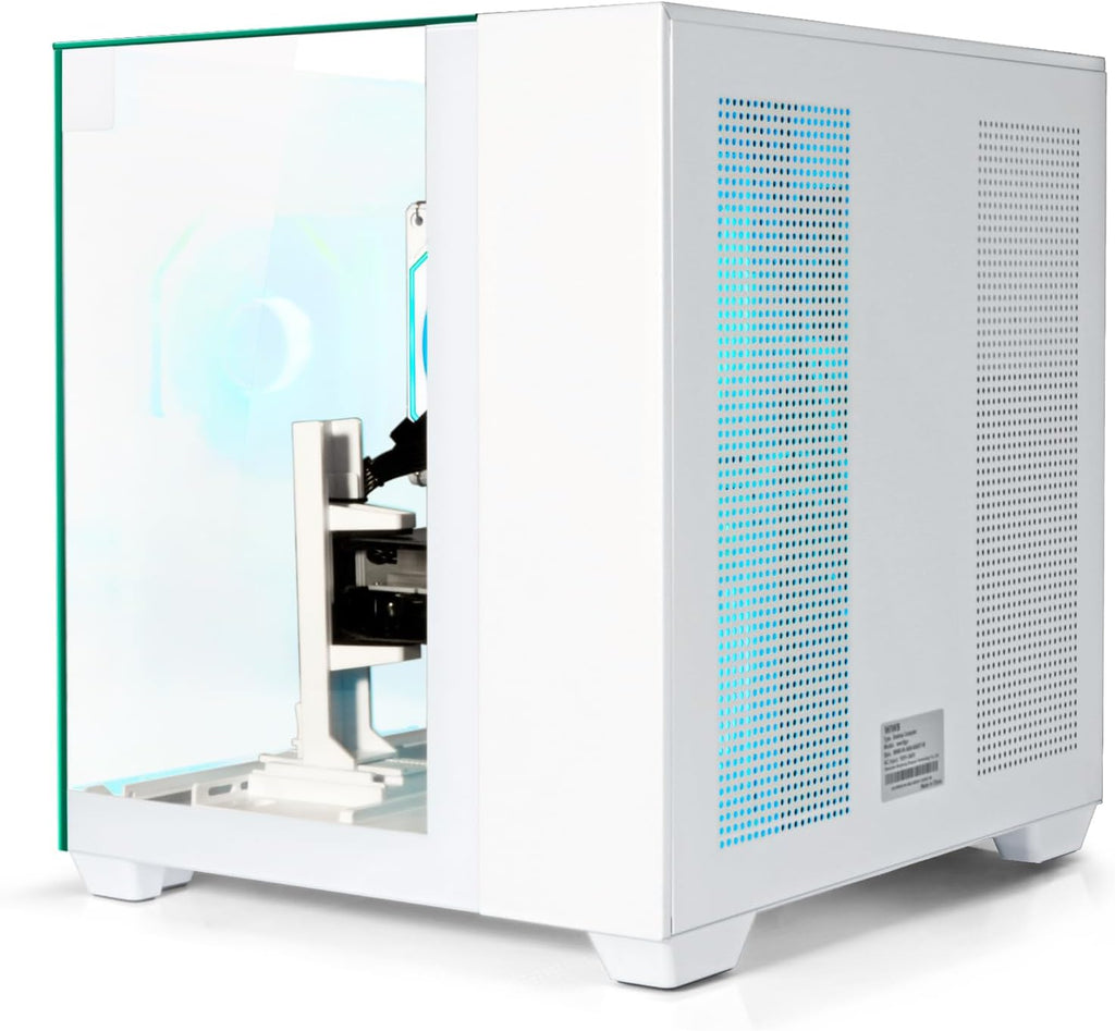 Gaming PC Desktop Computer - Ryzen 5 5600, Radeon RX 6500XT 4GB, 16GB DDR4 RAM, 512G NVME 3.0 SSD, WiFi 6 (White)