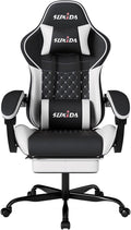 Ergonomic Video Gamer Chairs Gaming Computer Chair Gamer Chairs for Adults Massage Lumbar Support Swivel Height Adjustable Headrest Backrest