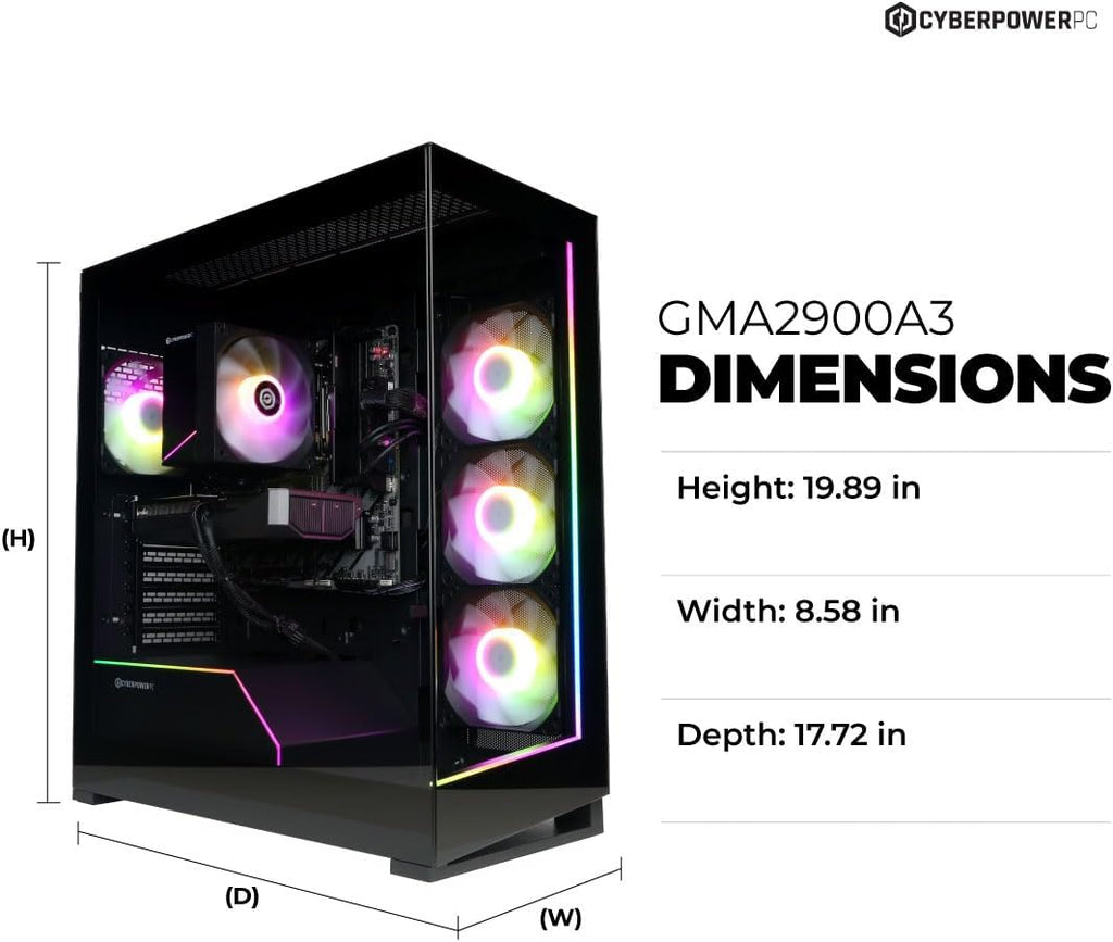 CyberPowerPC Gamer Master Gaming PC, AMD Ryzen 7 8700F 4.1GHz, GeForce RTX 5060 Ti 8GB, 16GB DDR5, 1TB PCIe 4.0 SSD, WiFi Ready & Windows 11 Home (GMA2900A3)