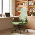 High Back Ergonomic Colorful Office Chair, Breathable Nylon Mesh Desk Chair with Adjustable Lumbar Support, 300LBS Swivel Rolling Computer Chair for Home Office Work(Americana, Green)