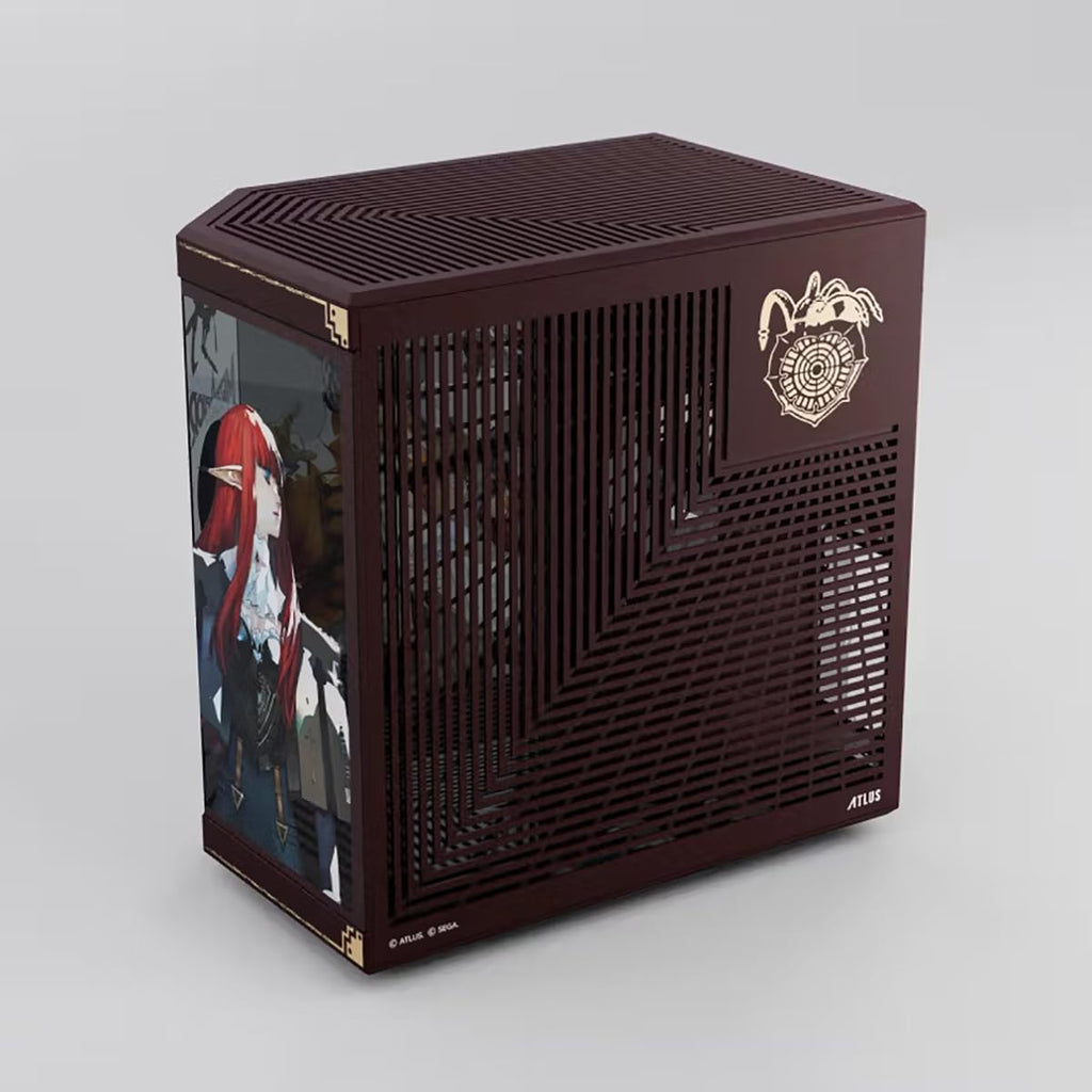 Hyte Y70 Metaphor ReFantazio Official Licensed - Mid-Tower ATX Gaming PC Desktop Case - Panoramic Tempered Glass - Dual Chamber - High Airflow Chassis - PCIE 4.0 Riser Cable Included - Brown