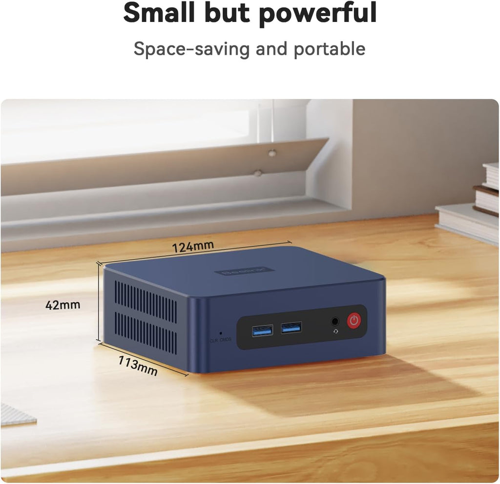 Beelink SER3 Mini PC, AMD Ryzen 3 3200U(14nm, 2C/4T) up to 3.5GHz, Mini Gaming Computer 16GB DDR4 RAM 500GB PCIE3.0 X4 SSD, Micro PC 4K@60Hz Dual Display, Mini Computer WiFi6/BT5.2/HTPC/W-11 Pro