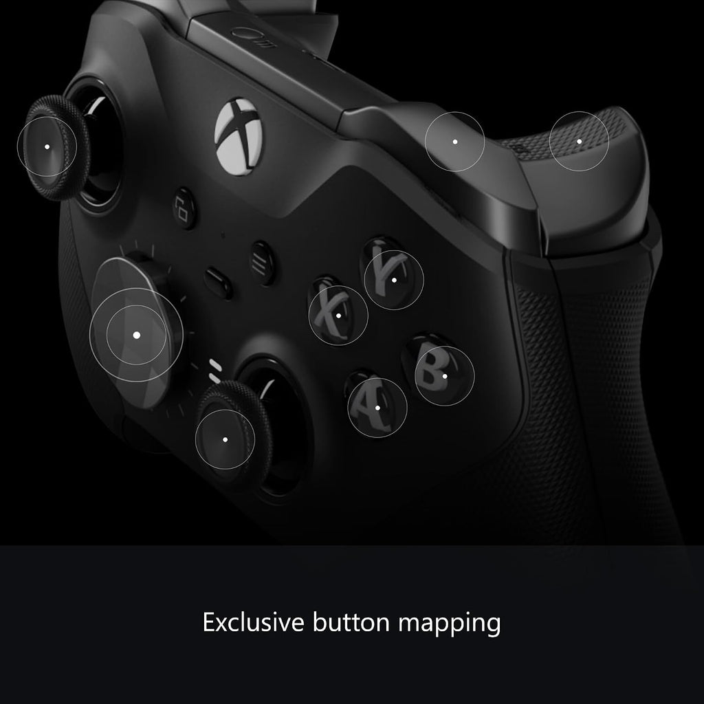 Xbox Wireless Gaming Controller | Elite Series 2 | Black | Xbox, PC, and Android | Adjustable Thumbsticks | Trigger Locks