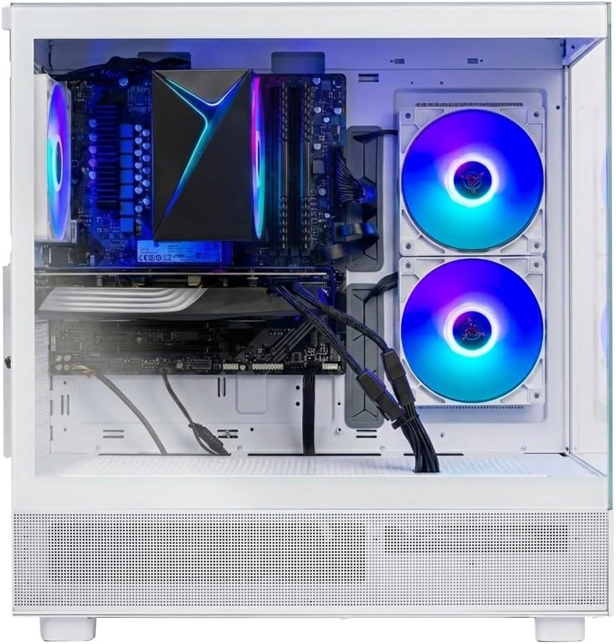 Skytech Gaming Azure 3 Gaming PC, AMD Ryzen 5 7600 3.8GHz, NVIDIA RTX 5060, 1TB NVMe SSD, 16GB DDR5 RAM 6000, 650W Gold PSU, Wi-Fi, Win 11, Desktop
