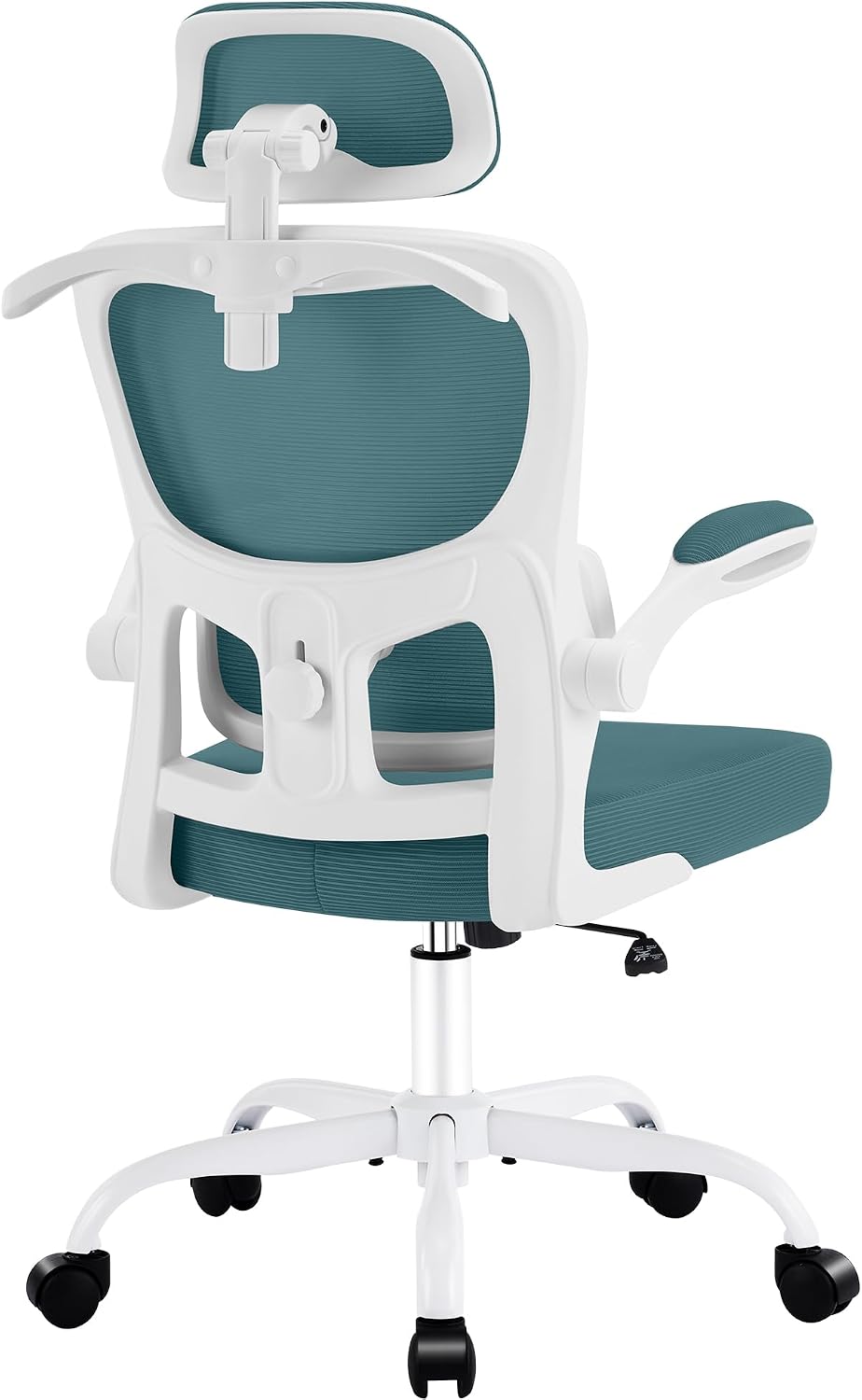 AreShark Office Chair Ergonomic Desk Chairs with Adjustable Lumbar Support& Headrest Hanger, High Back Breathable Mesh Chair with Wheels, Rolling Swivel Comfy Task Computer Chair for Home Work Gaming