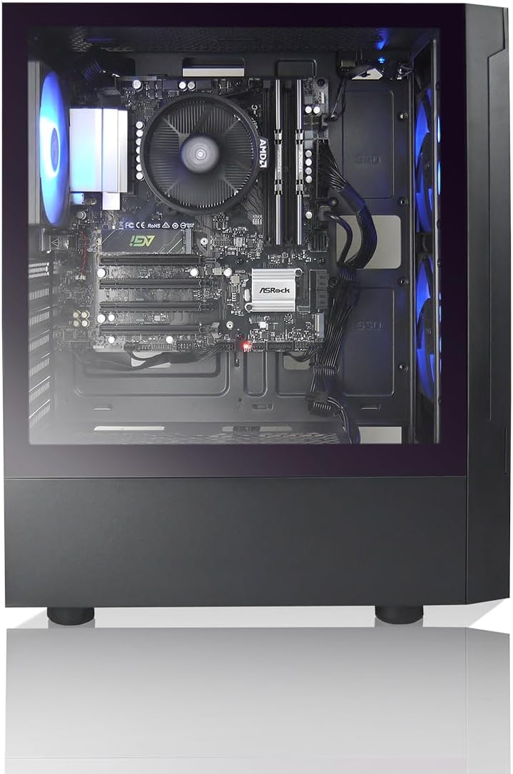 Max Gaming PC - AMD Ryzen 5 5600GT, 16GB DDR4 RAM, 1TB M.2 NVMe SSD, Windows 11, WiFi