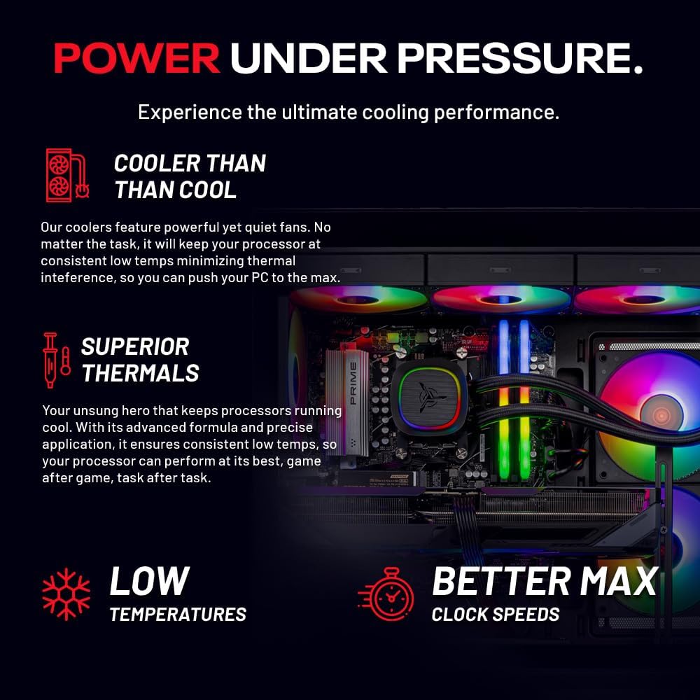 Skytech Gaming Azure 3 Plus Gaming PC, AMD Ryzen 7 7700X 4.5GHz, AMD RX 9070 16GB VRAM, 2TB Gen4 NVMe SSD, 32GB DDR5 RAM 6000, 850W Gold ATX 3 PSU, 360 ARGB AIO, WI-FI 5, Windows 11, Desktop