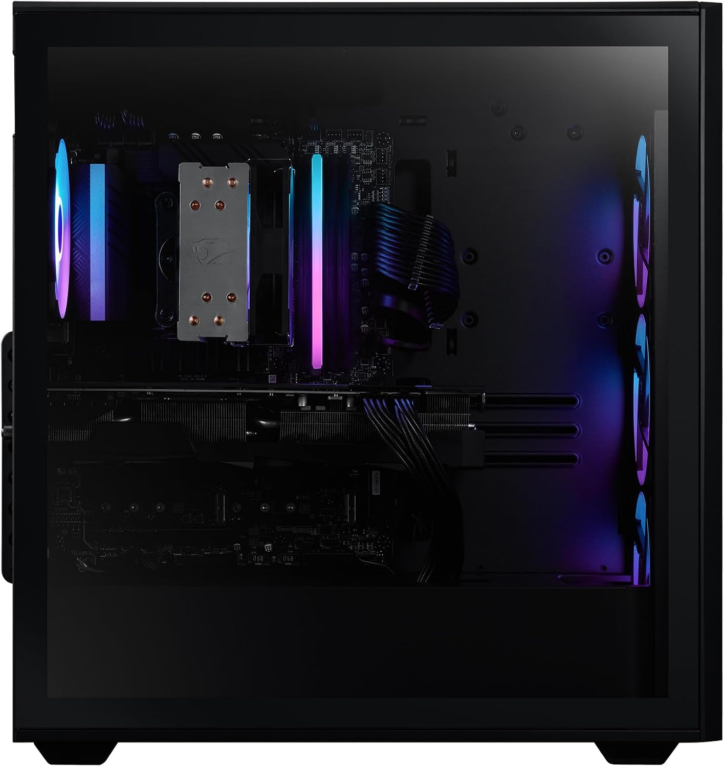 iBUYPOWER SlateMesh Gaming PC Computer Desktop SlateMeshA5N4601 (AMD Ryzen 5 7600, RTX 4060 8GB, 16GB DDR5 5200 Mhz, 500GB NVMe SSD, Windows 11 Home)