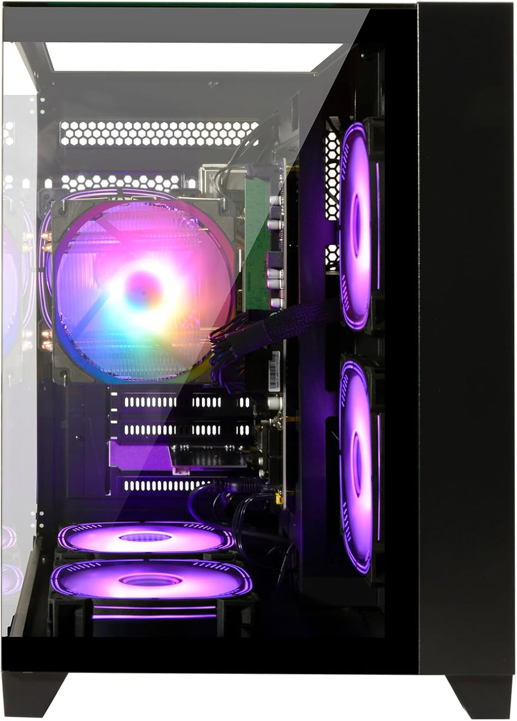 LXZ Desktop PC Computer Ryzen 5-5600GT 8 core 3.6GHz, 16G DDR4 RAM, 1TB NVME SSD, Tower Computer with Wi-Fi & 400W Power Supply for Working, Home and Office