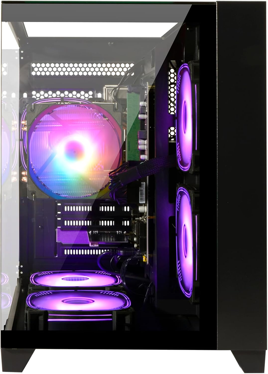 LXZ Desktop PC Computer Ryzen 5-5600GT 8 core 3.6GHz, 16G DDR4 RAM, 1TB NVME SSD, Tower Computer with Wi-Fi & 400W Power Supply for Working, Home and Office