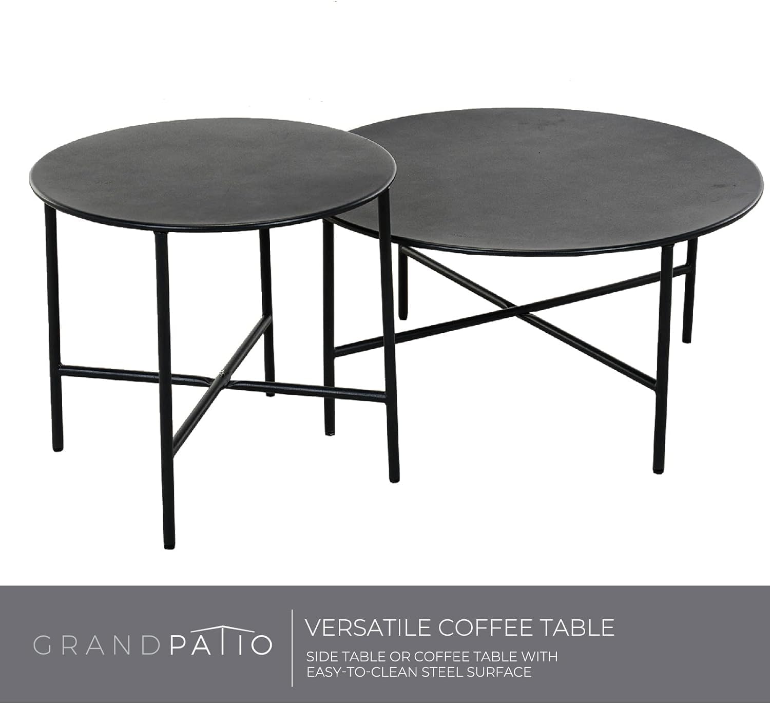 Grand patio Patio Furniture Set, Outdoor Wicker Patio Conversation Seating Chair with Cushions and Coffee Table, Boho Seating Chat Set for Indoor Outdoor, Balcony, Porch, Garden, Deck