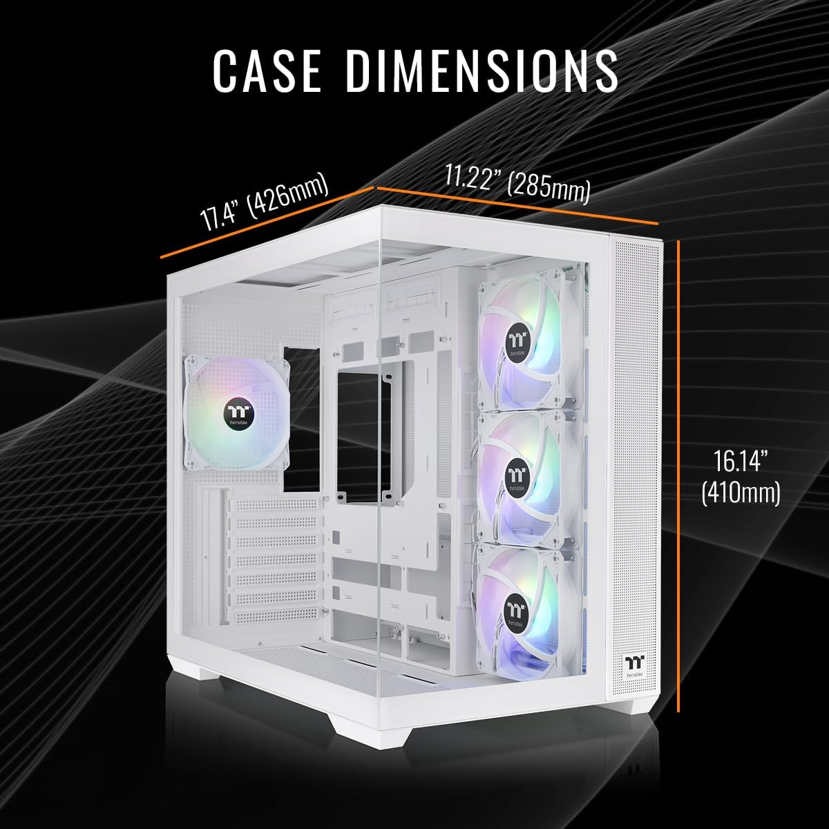Thermaltake LCGS View 9870S-380 Gaming Desktop (AMD Ryzen™ 7 9800X3D, ToughRam 32GB DDR5 6000MT/s RGB Memory, NVIDIA® GeForce RTX™ 5070, 2TB NVMe M.2, WiFi, Windows 11) V38S-B850-570-LCS