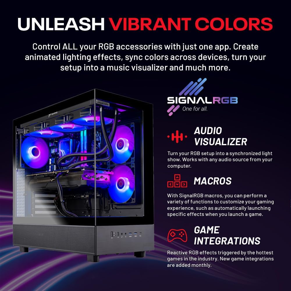 Skytech Gaming Azure 3 Desktop PC, Ryzen 7 9700X 3.8 GHz (5.5GHz Turbo), NVIDIA RTX 5060 Ti 16GB, 1TB NVMe SSD, 32GB DDR5 RAM 5200 RGB, 850W Gold ATX 3 PSU, 360mm ARGB AIO, Wi-Fi, Win 11