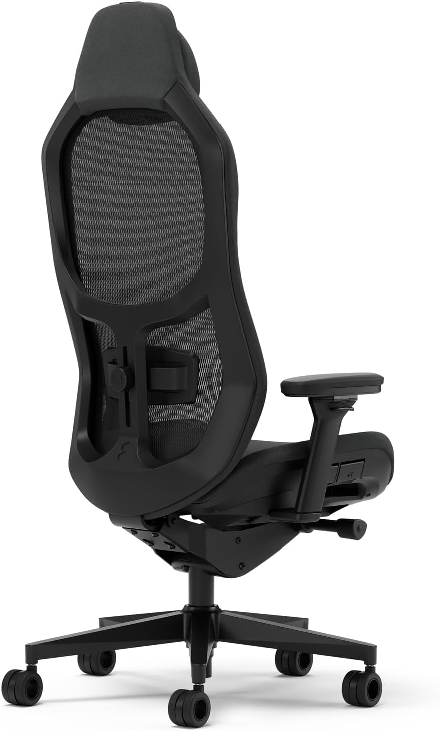 Fractal Design Refine Mesh Dark Gaming Chair - Ergonomic Office Desk Chair Functionality with 4D Adjustable Armrests, High-Back Support, Lumbar Cushion, and Breathable Mesh