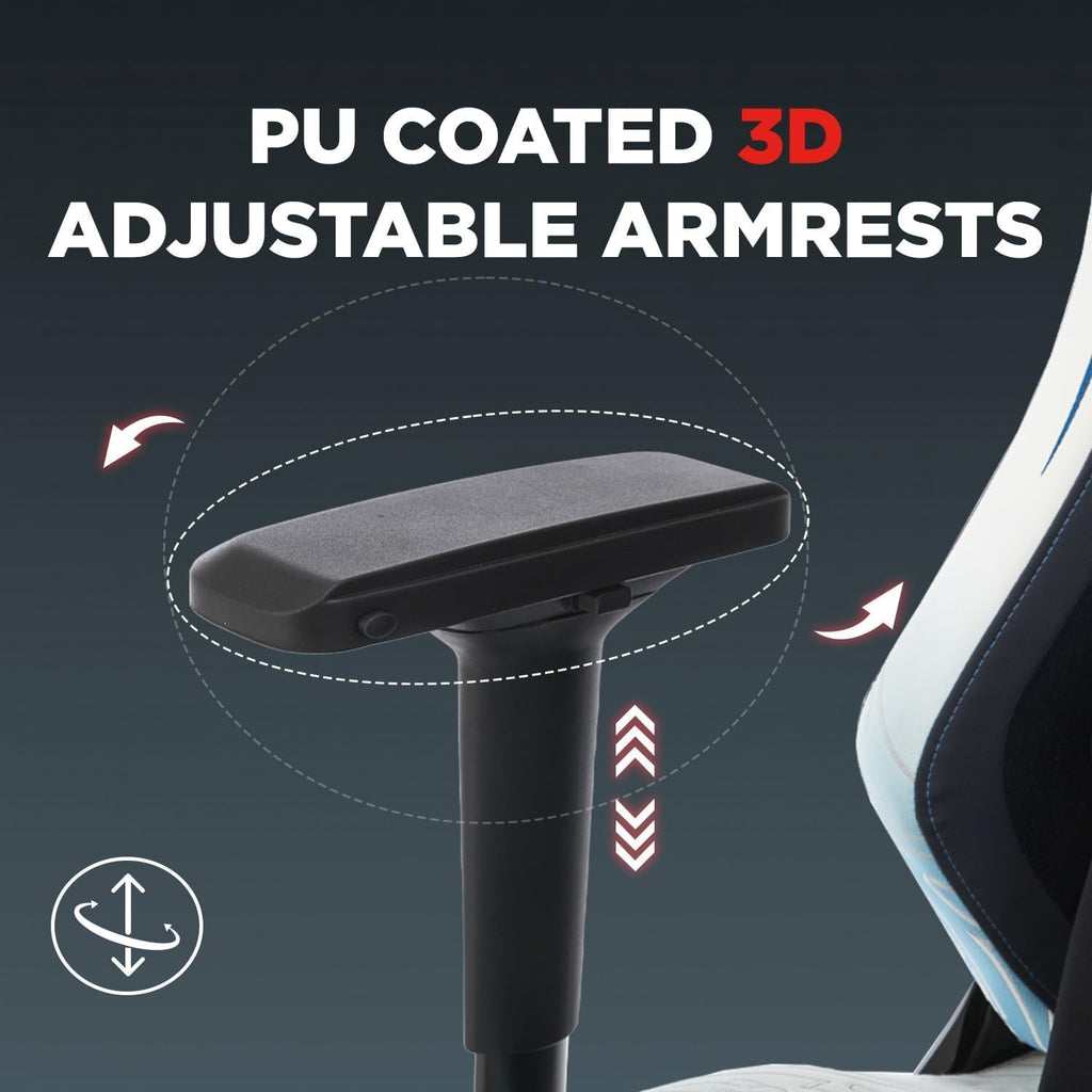 TTRACING Guardian Jujutsu Kaisen Gojo Gaming Chair, Office Chair High Back Computer Chair Leather Desk Chair Racing Executive Ergonomic Adjustable Swivel Task Chair with Headrest and Lumbar Support
