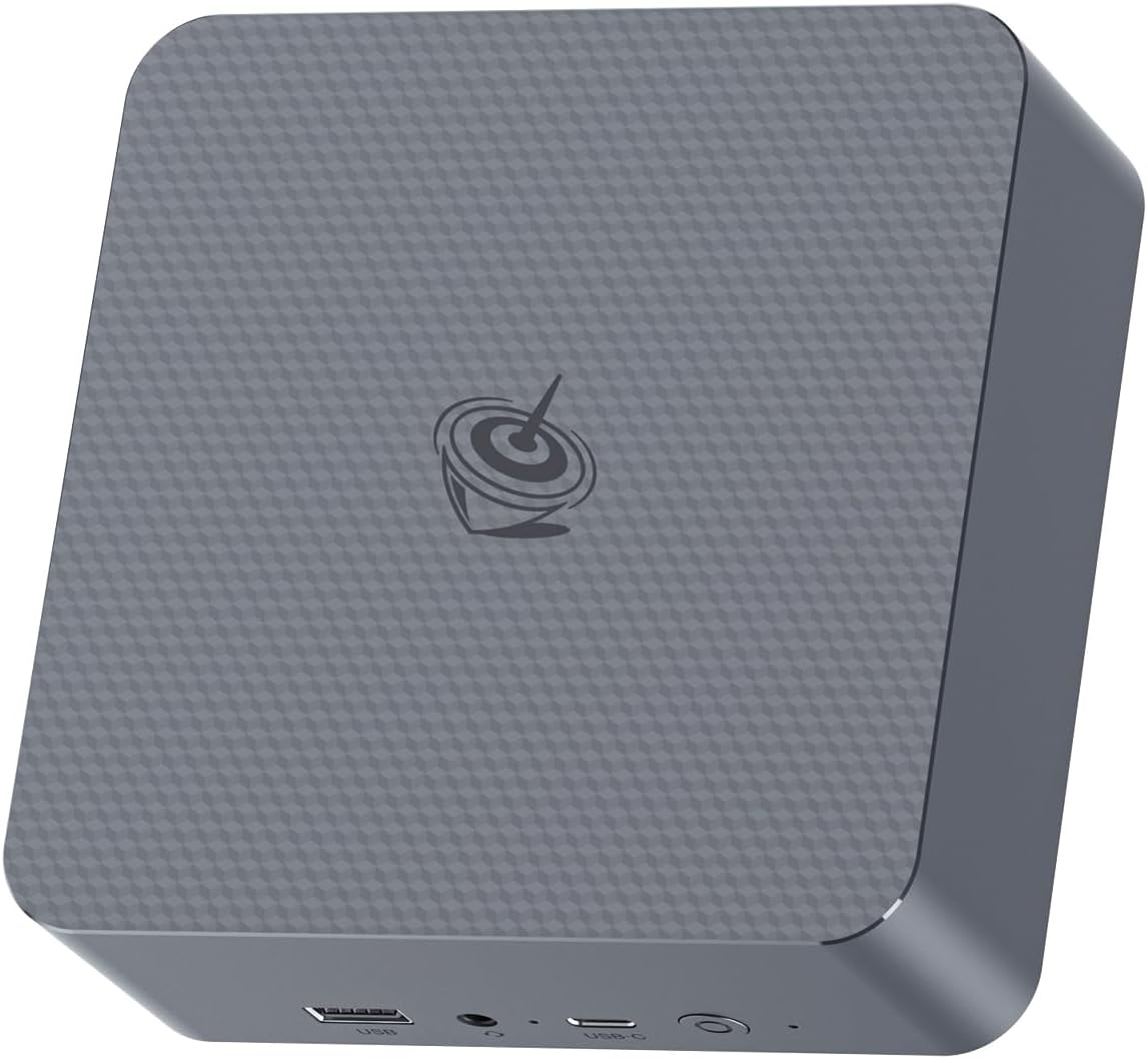 Beelink EQR7 Mini PC, AMD Ryzen 7 7735HS(6nm, 8C/16T) up to 4.75GHz, Mini Computer 24GB LPDDR5 RAM 500GB M.2 PCIe 4.0 SSD, Micro PC 4K@60Hz Dual Display, Built-in PSU Copilot WiFi6/BT5.2/2500Mbps