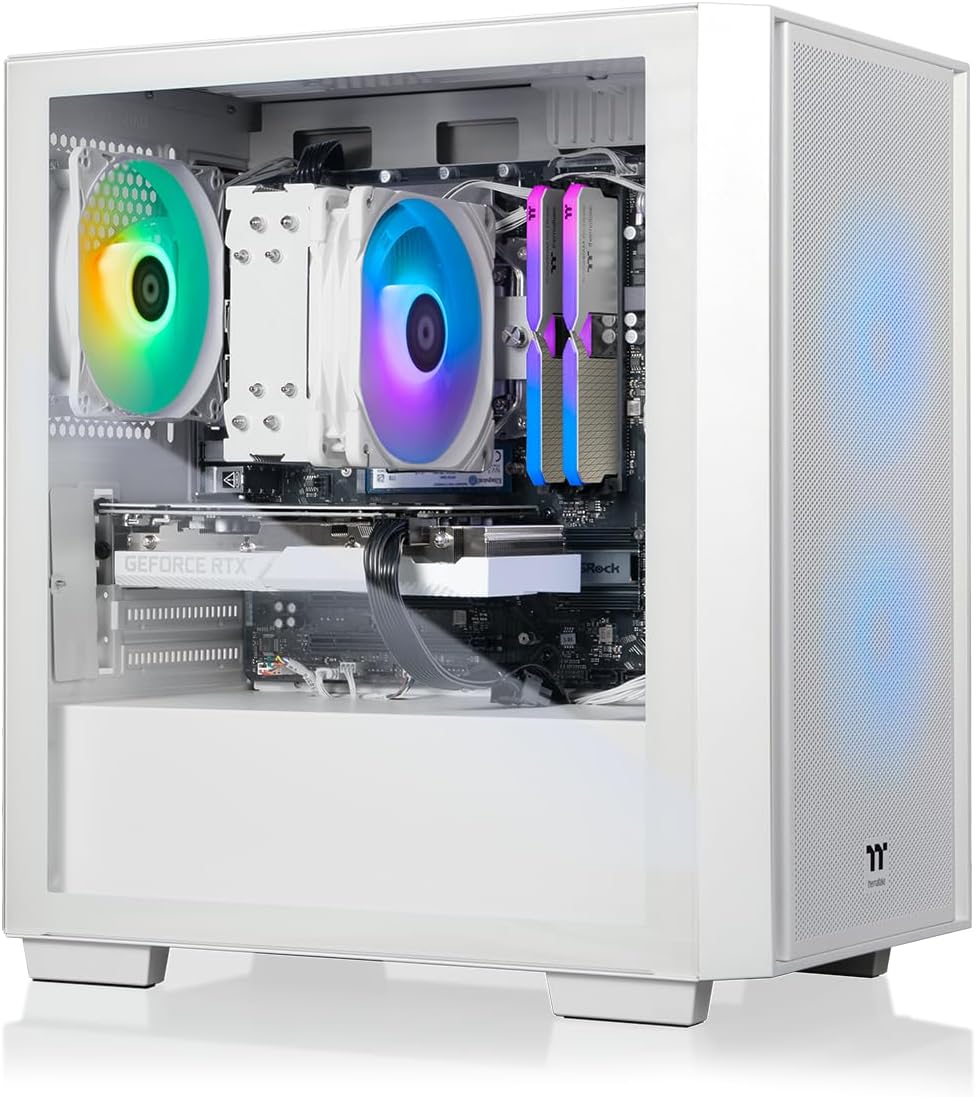 Thermaltake LCGS Versa i1460S Gaming Desktop (Intel Core™ i5-14400F, 32GB 6000MT/s DDR5 RGB Memory, NVIDIA GeForce® RTX 5060, 1TB NVMe M.2, WiFi, Windows 11) H16S-B760-560-LCS