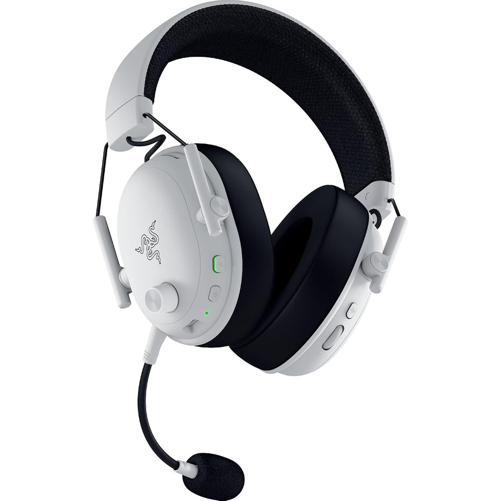 Razer BlackShark V3 Wireless Gaming Headset for PC: 50mm Drivers - Super Wideband Mic - 2.4 GHz, Bluetooth, USB - Works with Mac, PS5, Nintendo Switch, Smartphone - 70 Hr Battery - White