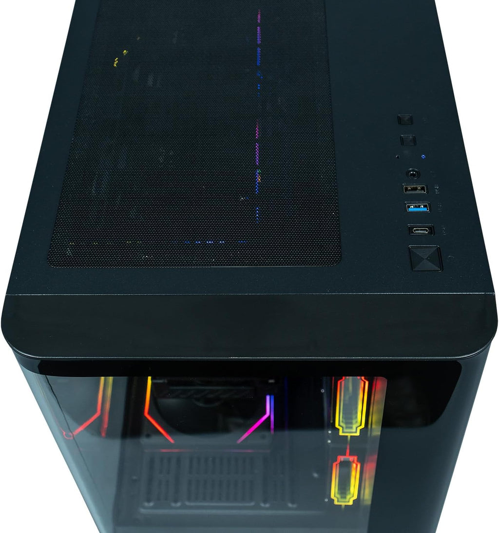 ViprTech Reaper 2.5 Liquid-Cooled PC - AMD Ryzen 7 8700F (5.0Ghz Turbo), AMD RX 9060 XT 16GB, 16GB DDR5 RAM, 1TB NVMe SSD, 800W Gold PSU, VR-Ready, WiFi BT, Win 11, Gaming Desktop Computer, Black