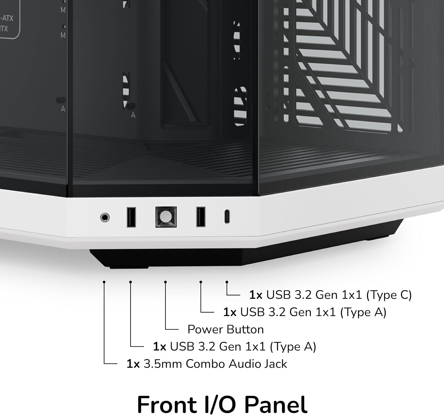 Hyte Y70 Upgraded Modern Aesthetic Dual Chamber Panoramic Tempered Glass Mid-Tower ATX Computer Gaming Case with PCIE 4.0 Riser Cable Included, White (CS-HYTE-Y70-BW)