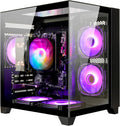 LXZ Desktop PC Computer Ryzen 5-5600GT 8 core 3.6GHz, 16G DDR4 RAM, 1TB NVME SSD, Tower Computer with Wi-Fi & 400W Power Supply for Working, Home and Office