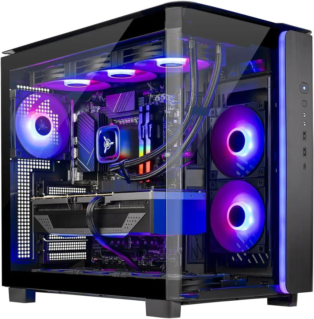 Skytech Gaming King 95 Gaming PC, AMD Ryzen 7 9800X3D 4.7GHz, NVIDIA RTX 5080 16GB VRAM, 4TB Gen4 NVMe SSD, 64GB DDR5 RAM 6000, 850W Gold ATX 3 PSU, 360 ARGB AIO, WI-FI 5, Windows 11, Desktop