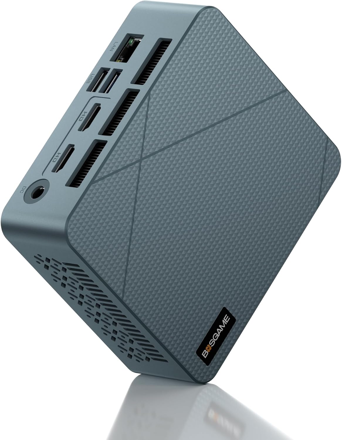 BOSGAME E2 Mini PC with AMD Ryzen 5 3550H, 16GB RAM 512GB NVMe SSD, Triple Displays via USB-C & Dual HDMI, Gigabit Ethernet, Compact Desktop Computer for Business, Office & School