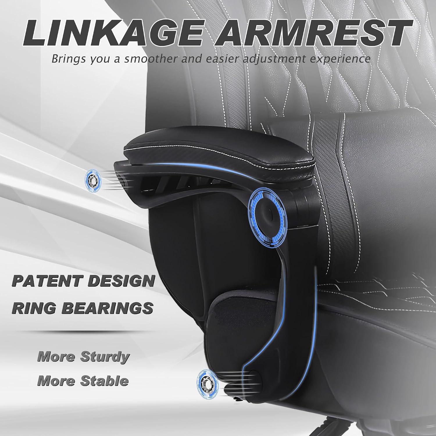 Vonesse Gaming Chair, Computer Office Chair with Footrest, Reclining Gaming Chairs for Adults, Big and Tall Ergonomic Gaming Chair with Lumbar Support and Massage (Black)