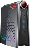 ACEMAGICIAN S3A Mini PC, Ryzen 7 5700U(up to 4.3Ghz), 16GB DDR4 512GB SSD Mini Desktop Computer, Mini Computers [WiFi6/BT5.2] [4K UHD/RGB Lights/3 Adjustable Mode] Light Gaming PC