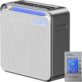 BURTRAN A31 H14 HEPA Air Purifier for Home Large Room Bedroom up to 1360ft²,Ultra-Quiet Sleep Modes, Nano-Oxy Negative Ions,PM2.5 & TVOC Smart Monitor, 5-Stage Filtration,WiFi,Sleep Support
