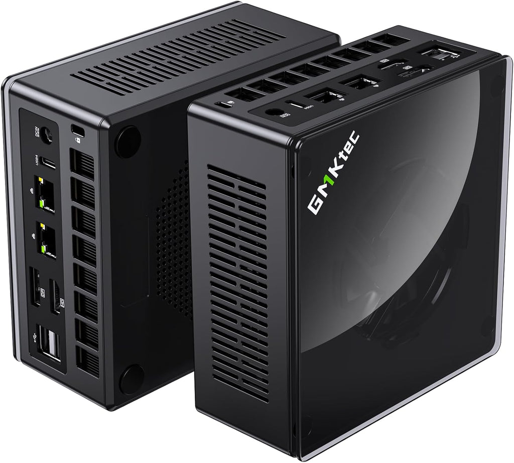 GMKtec Gaming Mini PC K8 Plus AMD Ryzen 7 8845HS(8C/16T, up to 5.1GHz) 32GB DDR5 RAM 2TB SSD, Desktop Computer Dual NIC 2.5G, HDMI 2.1, USB4