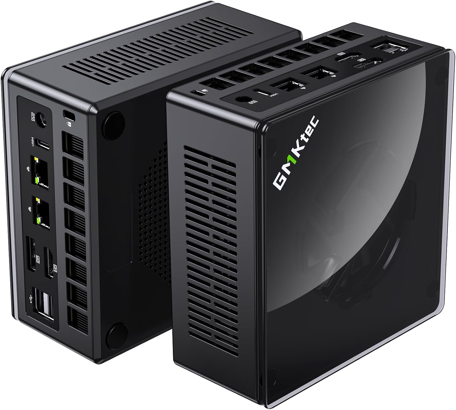GMKtec Gaming Mini PC K8 Plus AMD Ryzen 7 8845HS(8C/16T, up to 5.1GHz) 32GB DDR5 RAM 2TB SSD, Desktop Computer Dual NIC 2.5G, HDMI 2.1, USB4