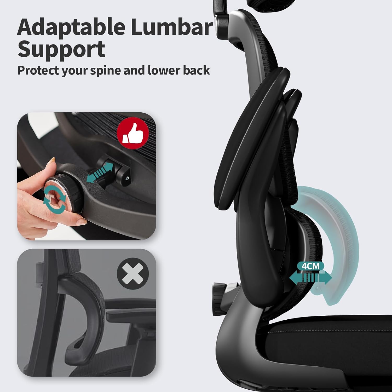 TRALT Office Chair Ergonomic Desk Chair, 330 LBS Home Mesh Office Desk Chairs with Wheels, Comfortable Gaming Chairs Black, Pack of 6