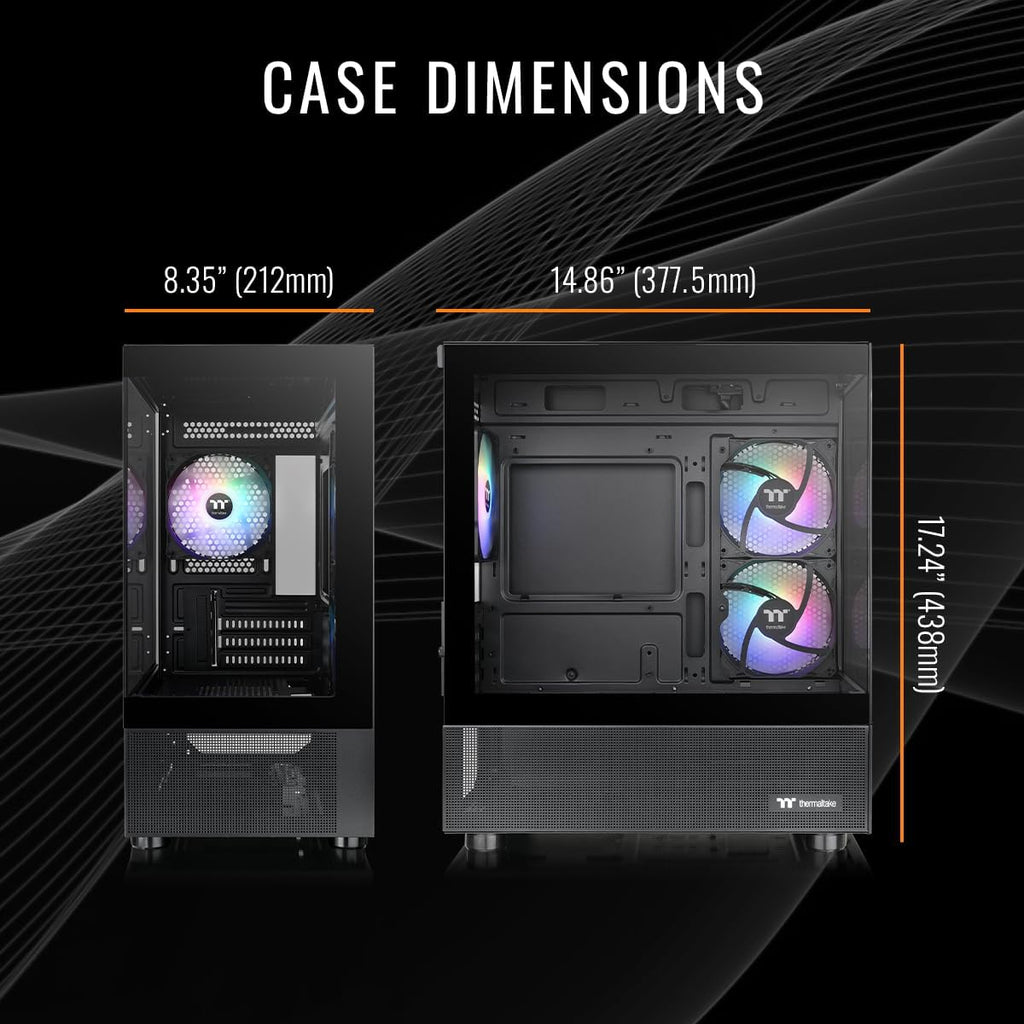 Thermaltake LCGS View u2660T-170 Gaming Desktop (Intel® Core™ Ultra 7 265KF, ToughRam 32GB DDR5 6000MT/s RGB Memory, NVIDIA GeForce® RTX 5060 Ti, 1TB NVMe M.2, WiFi, Windows 11) V17B-B860-56T-LCS
