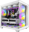 Antec C5 ARGB White, Mid-Tower ATX PC Case, Seamless Tempered Glass Front & Side Panels, 7×120mm ARGB PWM Fans Included, Supports Up to 10 Fans, 360mm Radiator Support, Type-C 3.2 Gen 2