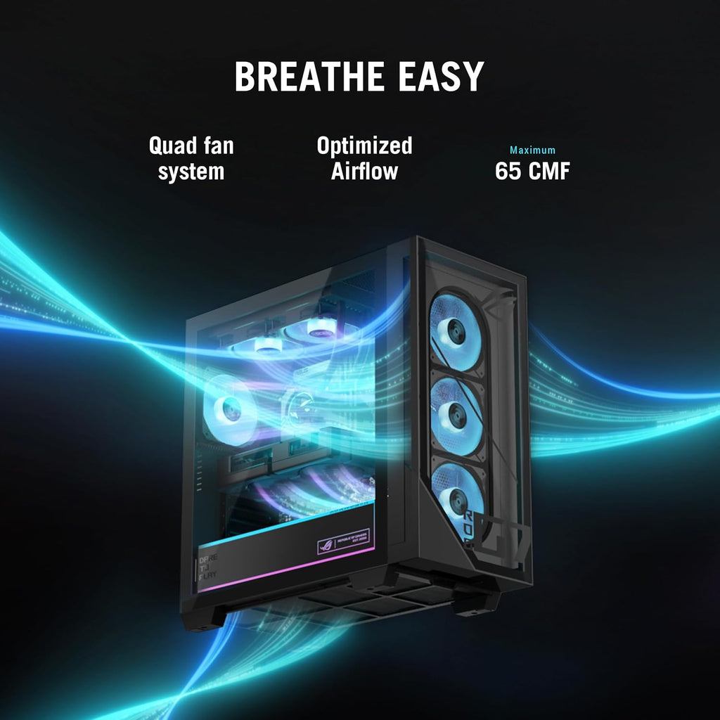 ASUS ROG G700 (2025) Gaming Desktop PC, Intel® Core™ Ultra 7 265F Processor, NVIDIA® GeForce RTX™ 5070, 1TB M.2 NVMe™ PCIe® 4 SSD, 16GB DDR5 RAM, Windows 11 Home, G700TF-DS774