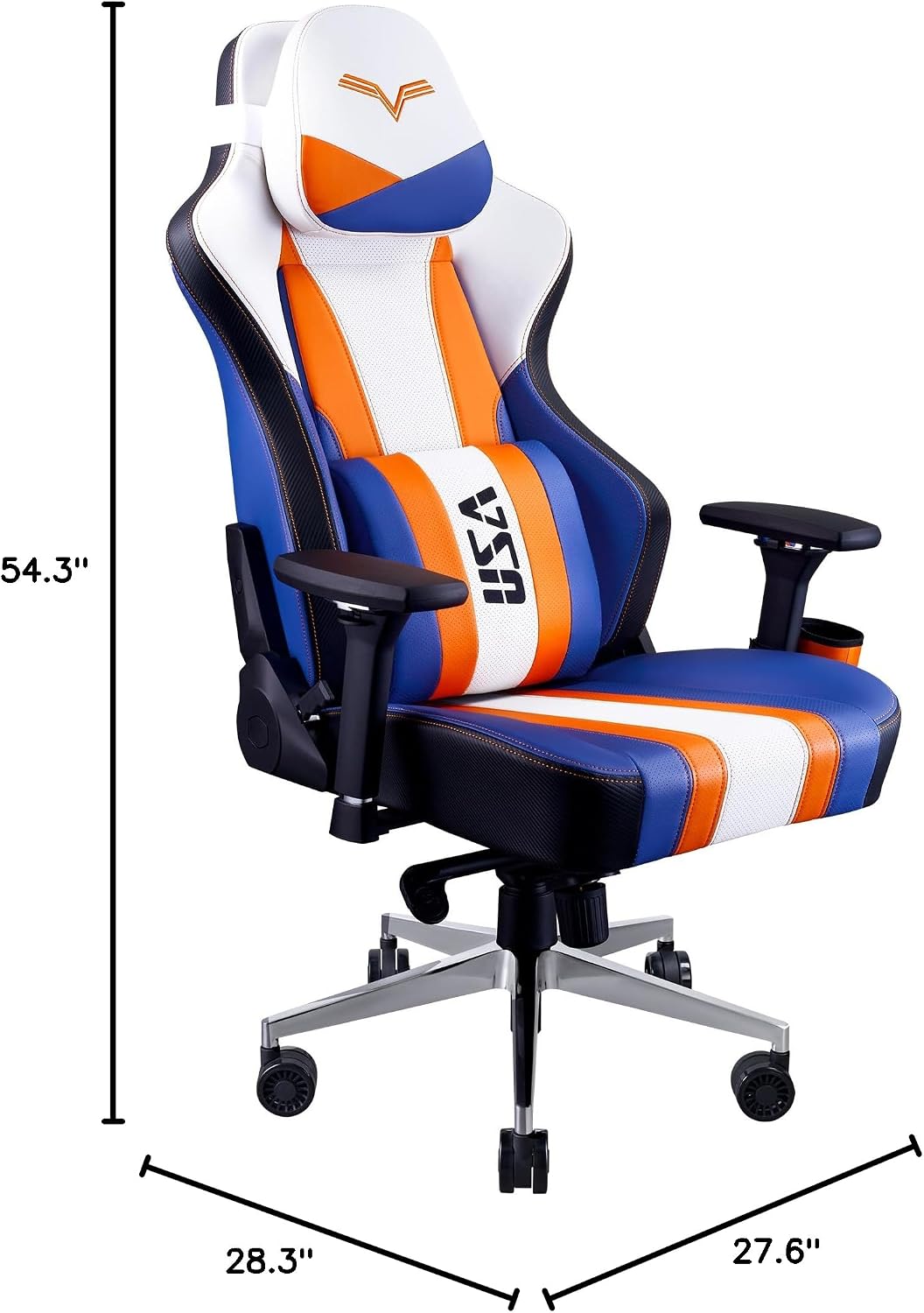 Cooler Master Caliber X2 Street Fighter 6 Luke Edition Ergonomic Gaming Chair, 360° Swivel, 180 Reclining, Lumbar Support, High Density Foam Cushions, Adjustable Gas Lift for PC Game | Office