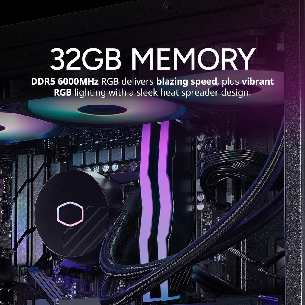 Cooler Master TD5 Pro – Intel Ultra 7 265KF 3.9GHz (5.5 GHz Turbo) | Gigabyte RTX 5070 Ti 16GB & Z890 WiFi Motherboard | 32GB DDR5 6000MHz | 2TB Gen4 M.2 | WiFi | Windows 11 | 360 AIO | Gold 750W PC