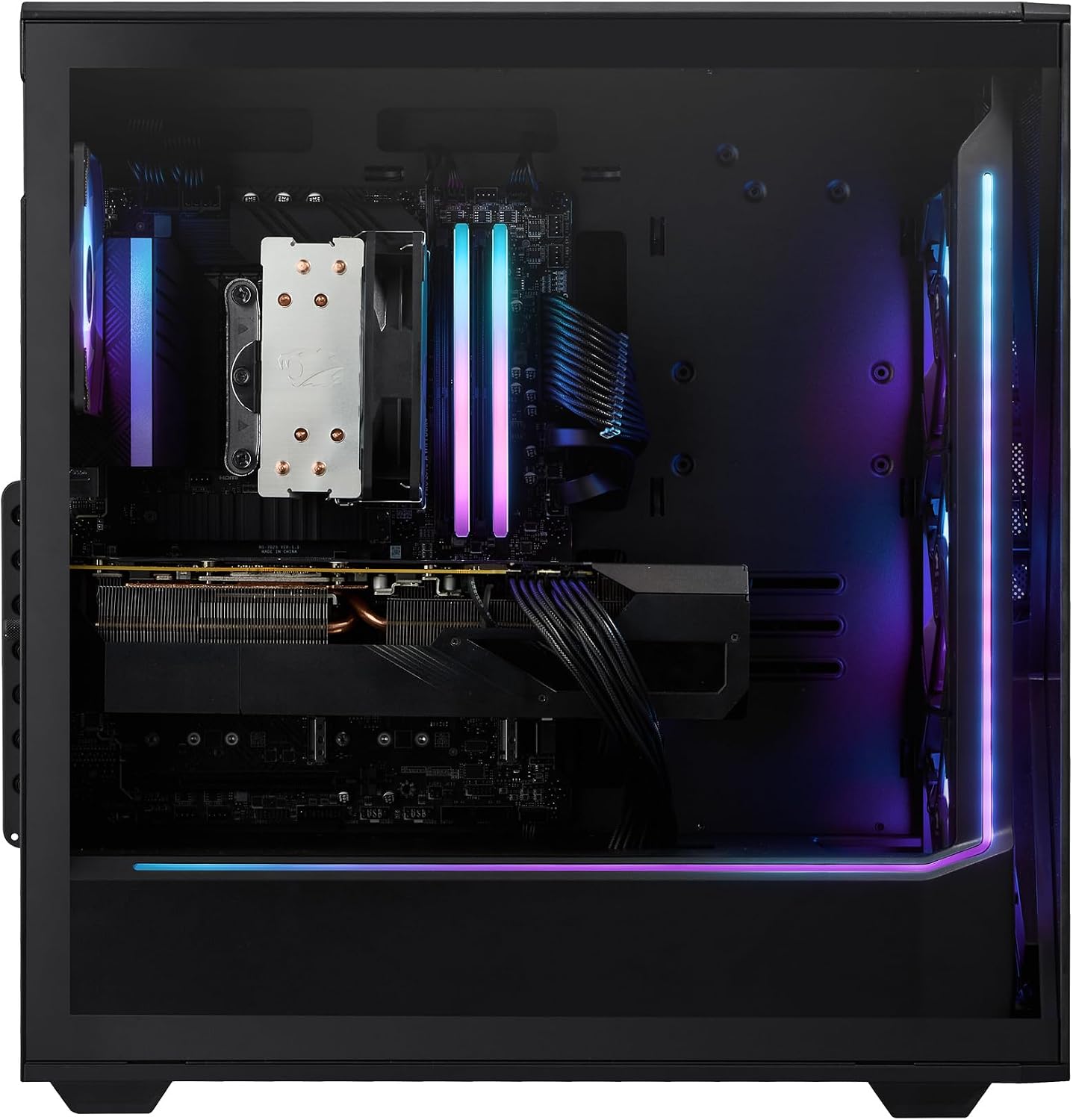 iBUYPOWER Slate Gaming PC Desktop Intel Core Ultra 7 265F CPU, NVIDIA GeForce RTX 5060 8GB GPU, 32GB DDR5 RGB 5200MHz RAM, 1TB NVMe SSD, Windows 11 Home, Computer w/Keyboard and Mouse - SBI7N5603