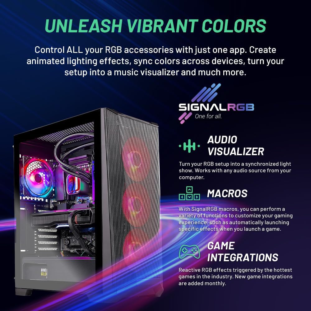Skytech Gaming Chronos Gaming PC Desktop – Intel Core i7 13700K 3.4 GHz, NVIDIA RTX 4070, 1TB NVME SSD, 32GB DDR5 RAM RGB, 750W Gold PSU, 360mm AIO, 11AC Wi-Fi, Windows 11 Home 64-bit,Black
