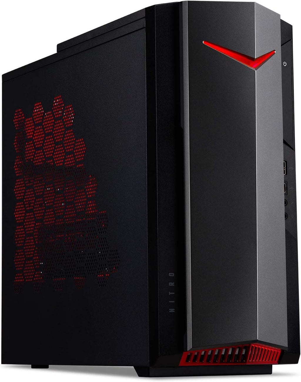 Acer Nitro 50 N50-640-UA91 Gaming Desktop | 12th Gen Intel Core i5-12400F 6-Core Processor | NVIDIA GeForce GTX 1650 | 8GB 3200MHz DDR4 | 512GB NVMe M.2 SSD | Intel Wi-Fi 6E AX211 | Windows 11 Home