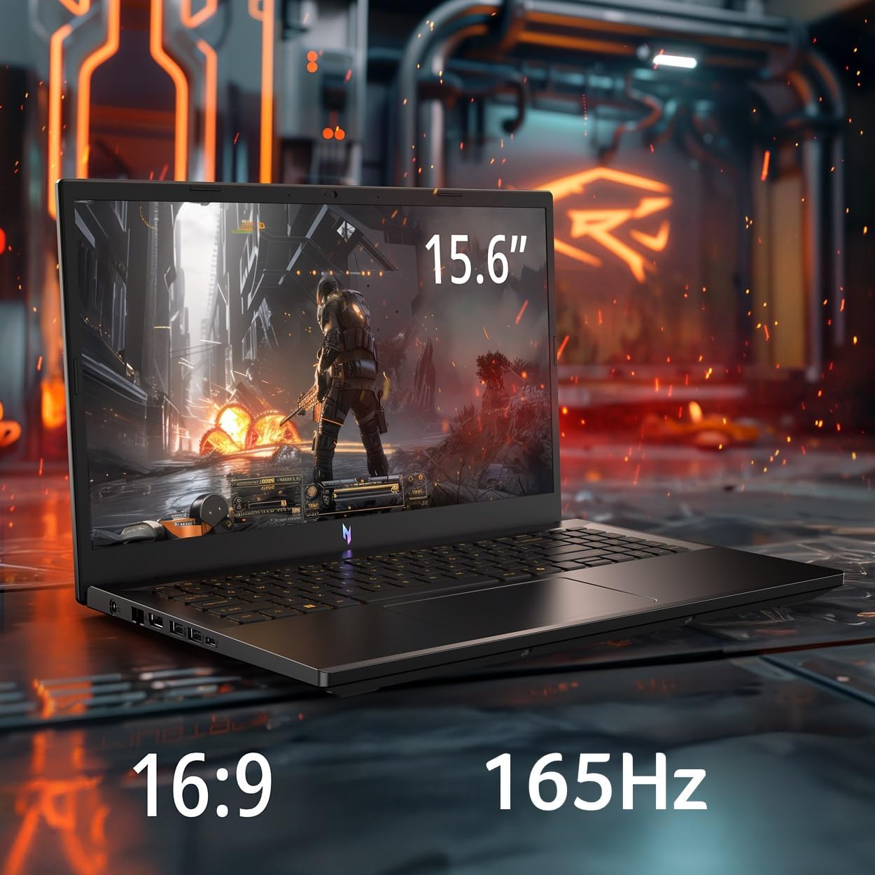 acer Nitro V Gaming Laptop | Intel Core i7-13620H Processor | NVIDIA GeForce RTX 4050 Laptop GPU | 15.6' FHD IPS 165Hz Display | 16GB DDR5 | 1TB Gen 4 SSD | Wi-Fi 6 | Backlit KB | ANV15-52-76NK