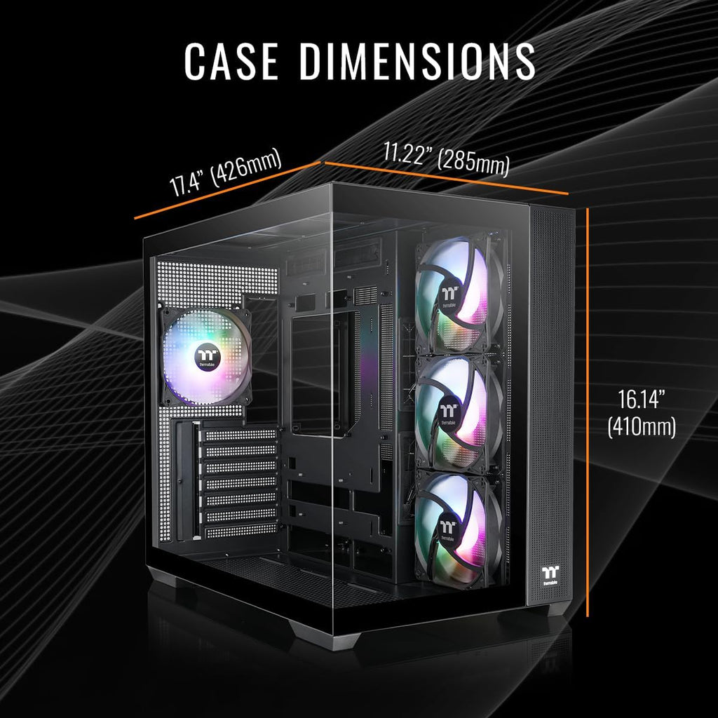 Thermaltake LCGS View u2880-380 Gaming Desktop (Intel® Core™ Ultra 9 285K, ToughRam 32GB DDR5 6400MT/s RGB Memory, NVIDIA® GeForce RTX™ 5080, 2TB NVMe M.2, WiFi, Windows 11) V38B-Z890-580-LCS