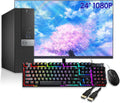 Dell Optiplex 5040 SFF Computer Desktop PC and Monitor 24' 1080p, Intel Core i5-6500, 8GB RAM, 256GB SSD, Wired Keyboard & Mouse, Displayport, WiFi, BT, Windows 11 Pro (Renewed)